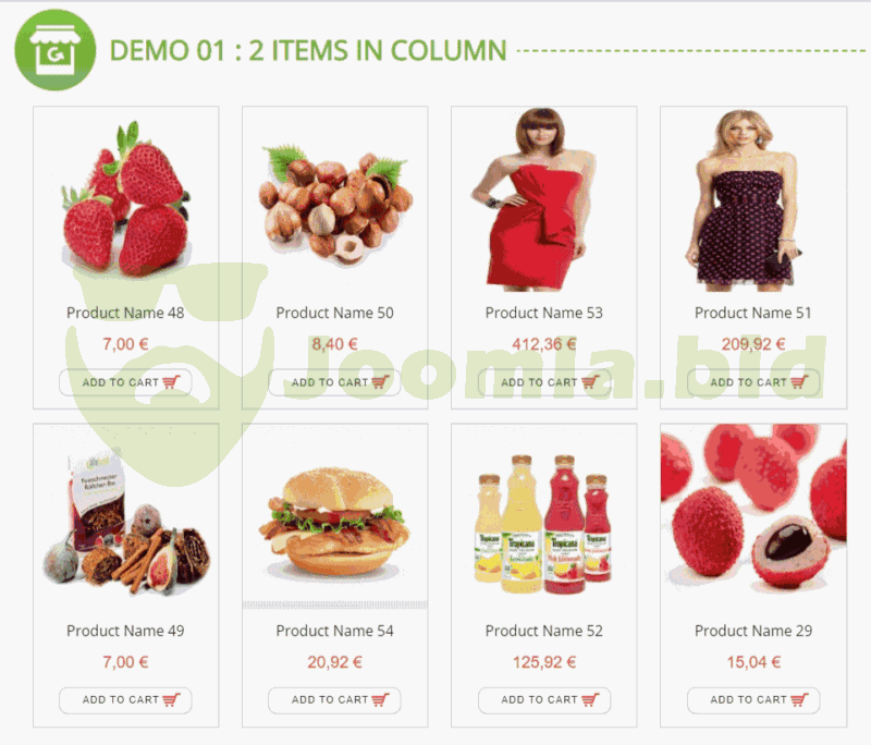 Vina Product Carousel for VirtueMart