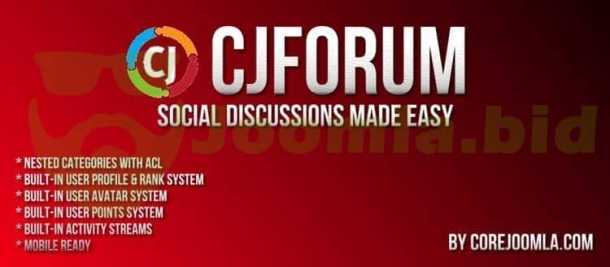 CjForum - with integrated social features