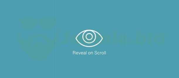 Reveal on scroll
