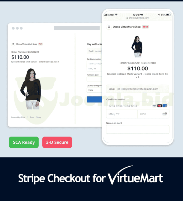 Stripe Checkout for VirtueMart