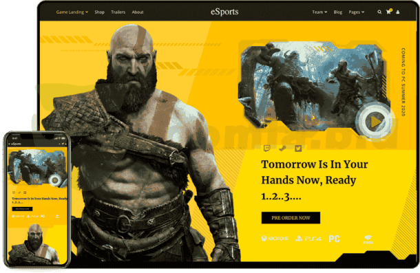 JoomShaper eSports - Gaming J2Store