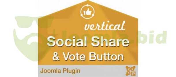 Vertical Social Share Vote Button
