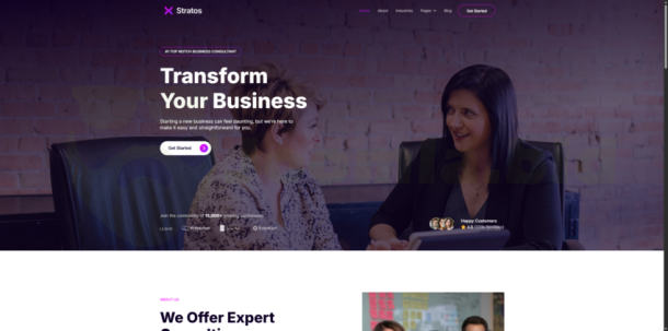 JoomShaper Stratos - Business Consultancy Firms