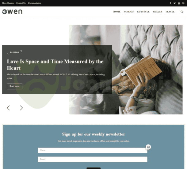 Gwen - Blog & Magazine (ThemeForest)