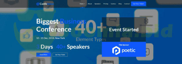 JD Conference - One Page (ThemeForest)