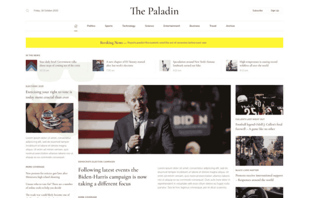 YOOtheme Paladin - Media & News