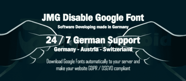 JMG Disable Google Font