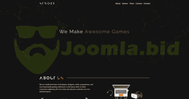 Strider - Game Studio (ThemeForest)