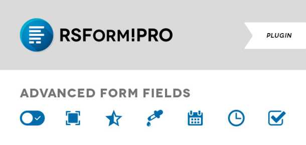 Plugin RSForm! Pro Advanced Form Fields