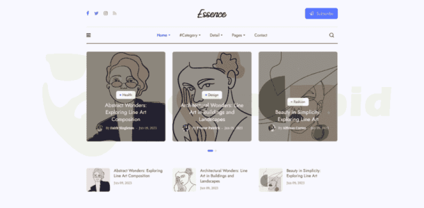 JA Essence - Minimal for Personal Blog