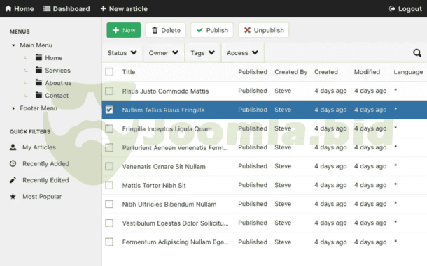 TEXTman - Frontend Article manager